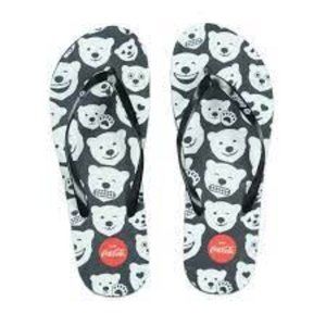 NEW Coca-Cola Polar Bear Women's Flip Flops